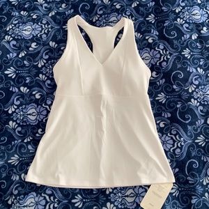 Fabletics Mila built in tank, white, size S/6